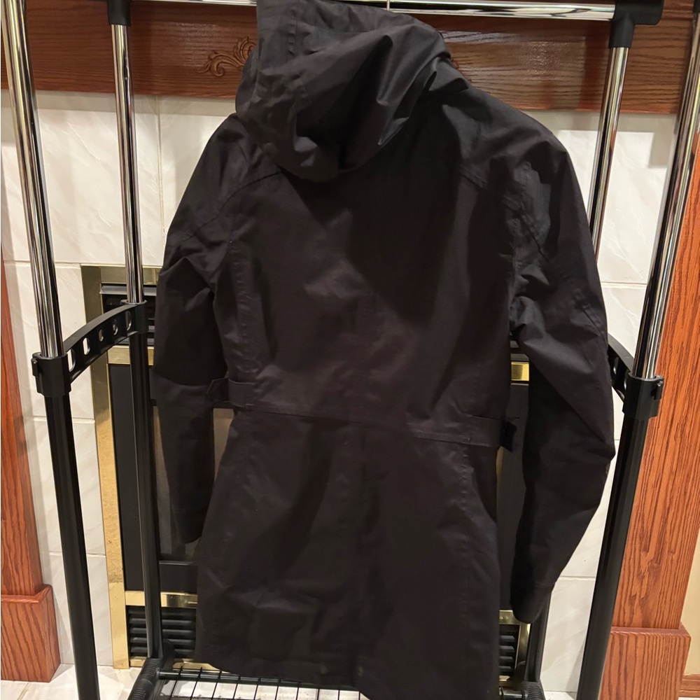 North Face Black Mid Rain Jacket